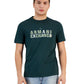 A|X Armani Exchange Men's Bar Logo Crewneck Short Sleeve T-Shirt Green Size Medium