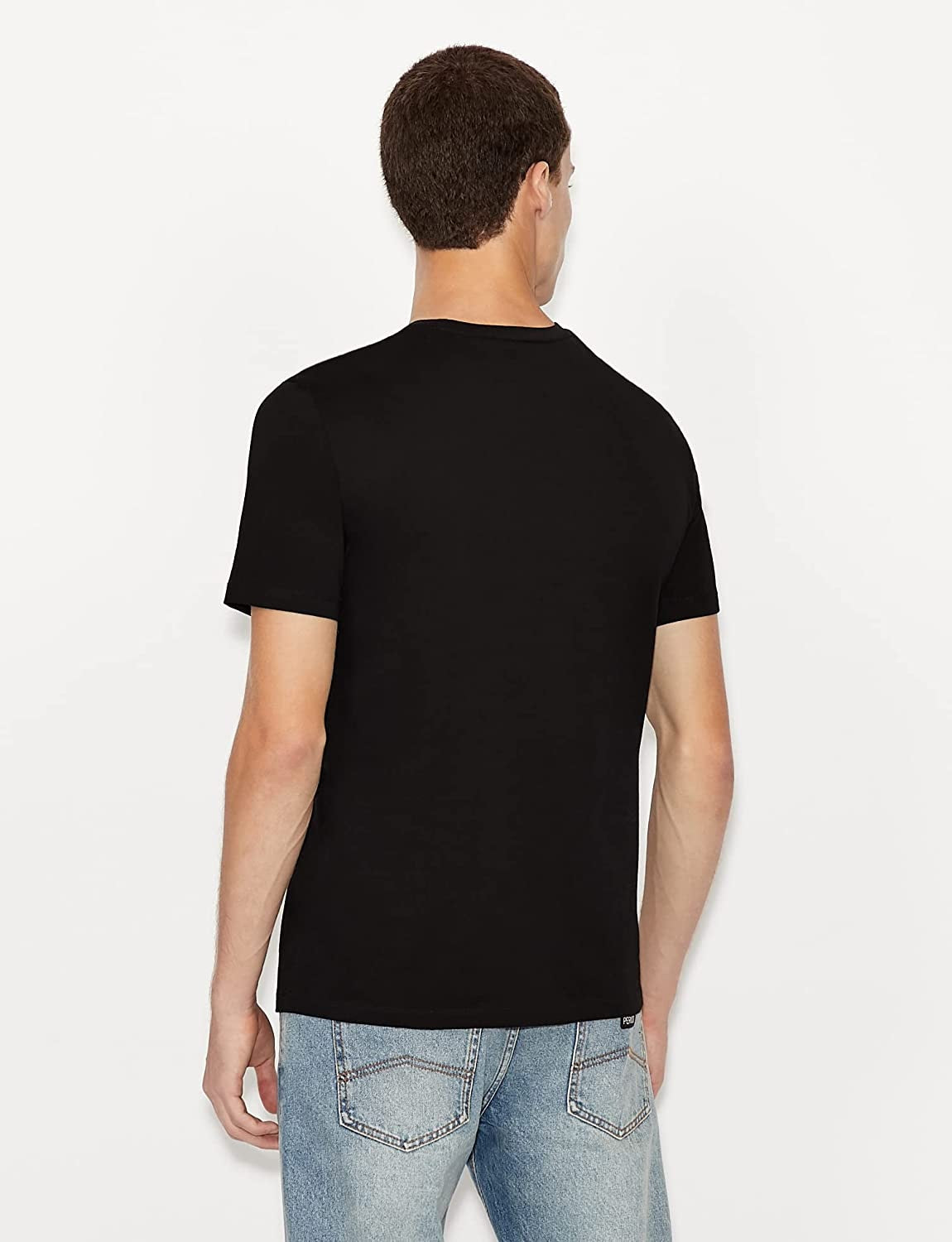 A|X Armani Exchange Men's Graphic Print Logo T-Shirt Black Size X-Large