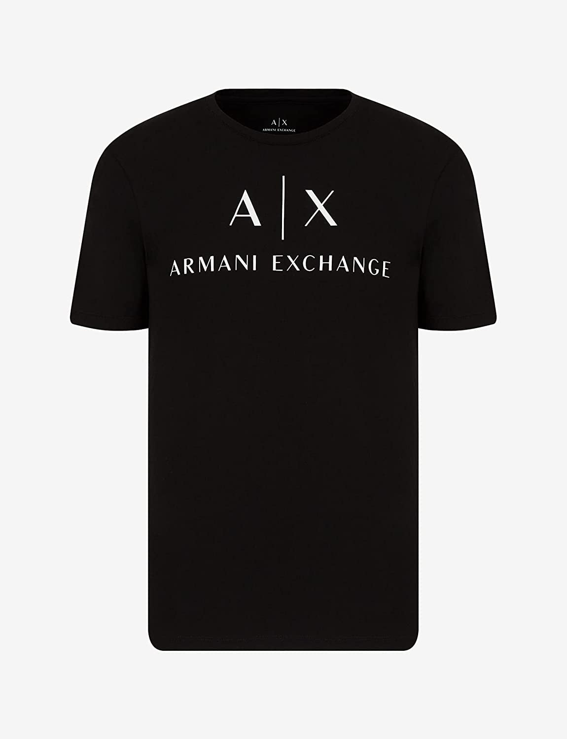 A|X Armani Exchange Men's Graphic Print Logo T-Shirt Black Size X-Large