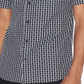 AX Armani Exchange Men's Star Grid Shirt Black Size Small