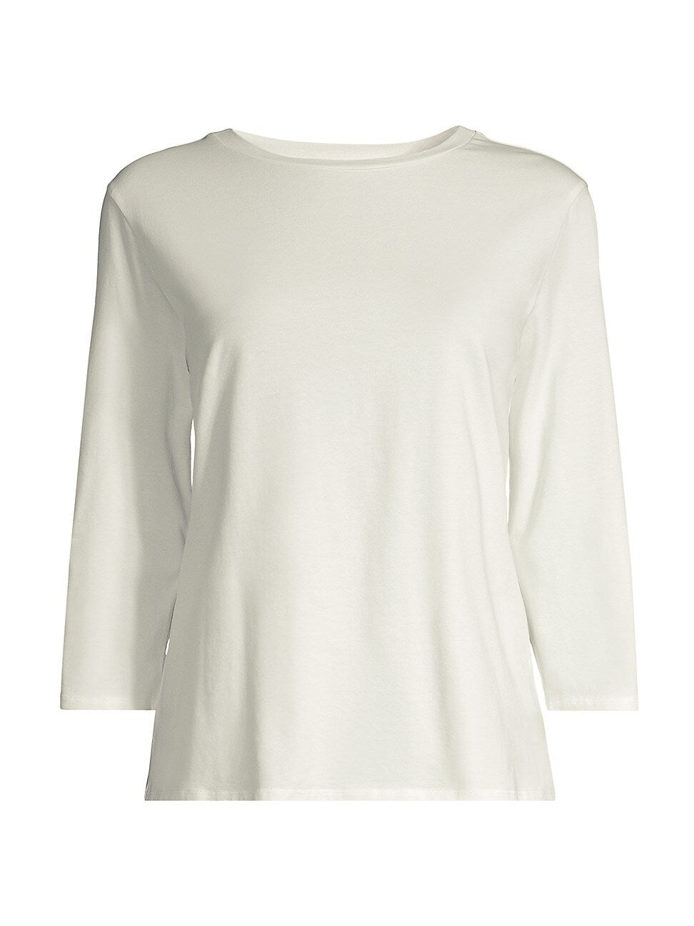 Weekend Max Mara Women's Boat Neck 3/4 Sleeve Top White Size Medium