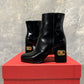 Valentino Garavani Women's Heritage Vlogo Bootie Black Size 7