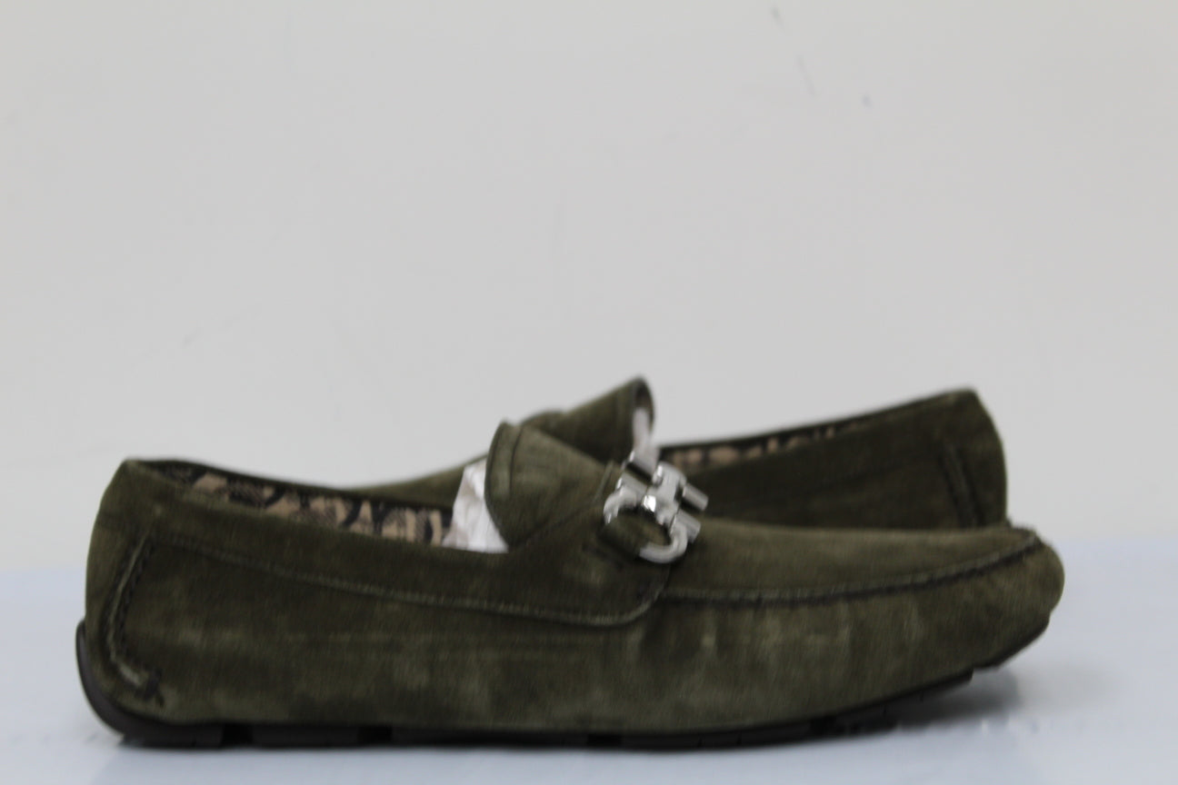 Salvatore Ferragamo Men's Moc Toe Drivers Brown Size 10.5 E
