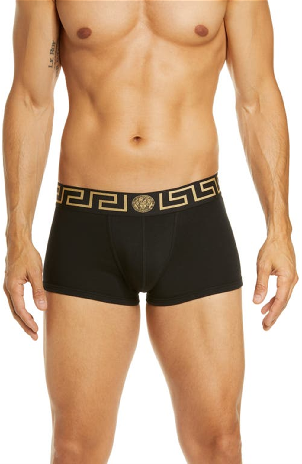 Versace First Men's Line Low Rise Trunks Black Size 7
