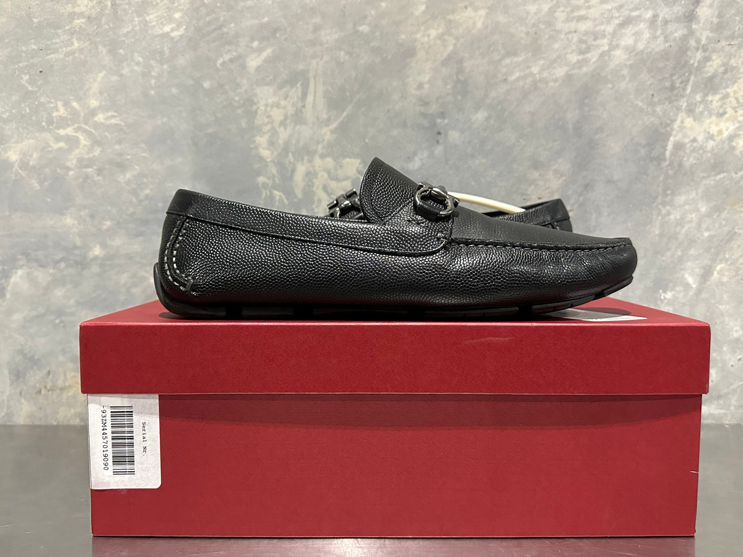 Salvatore Ferragamo Men's Parigi Bit Driving Moccasin Black Size 9