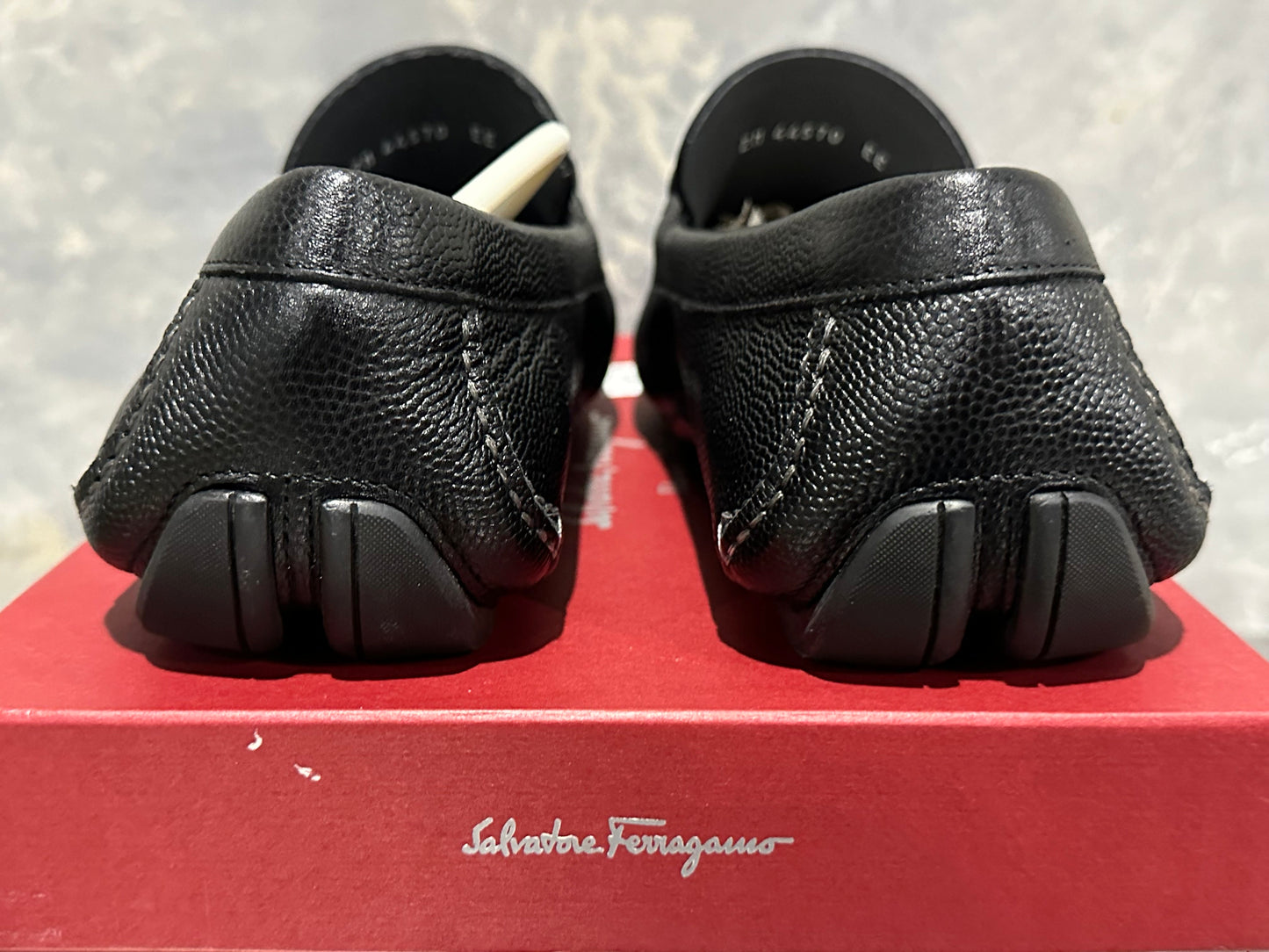 Salvatore Ferragamo Men's Parigi Bit Driving Moccasin Black Size 9