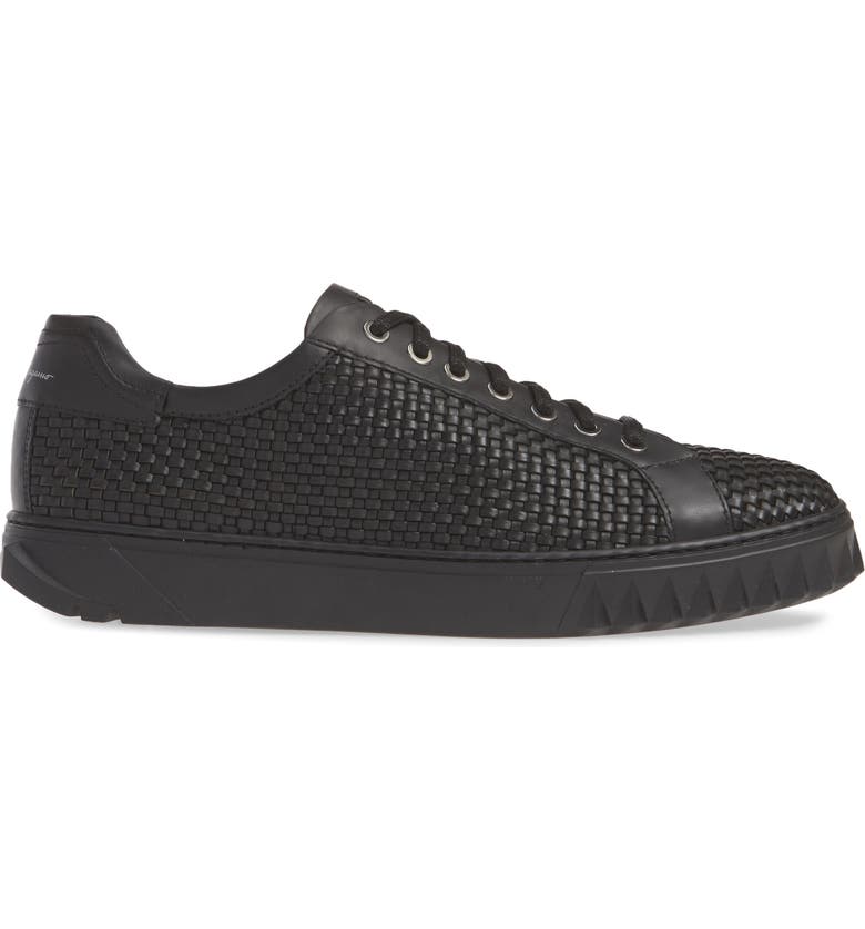 Salvatore Ferragamo Men's Cube Sneaker Black Size 11 M