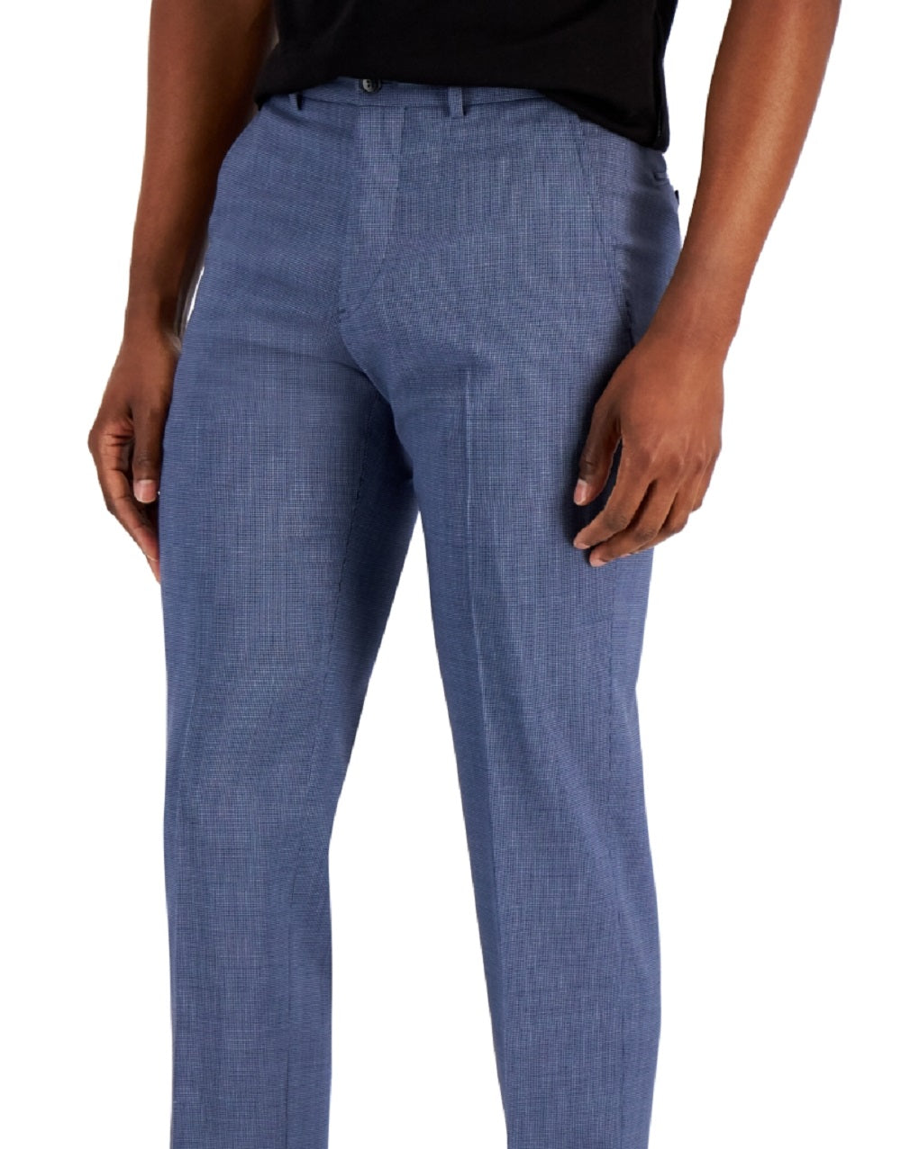 A|X Armani Exchange Men's Slim Fit Plaid Suit Pants Blue Size 34X30