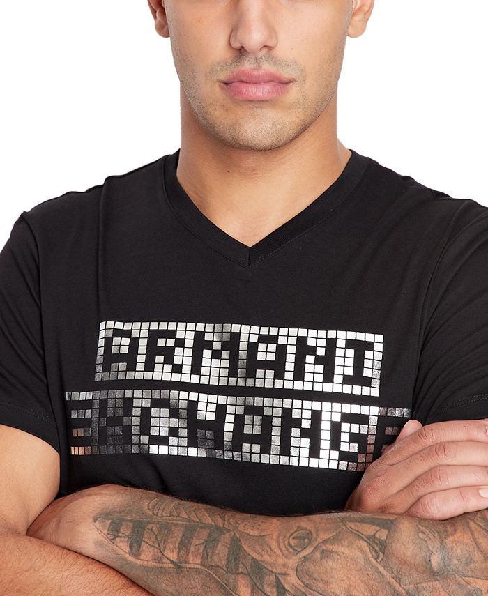 AX Armani Exchange Men's Futuristic Logo Graphic T-Shirt Black Size M