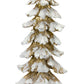 Gold Flocked Pine Tree 34.5"H