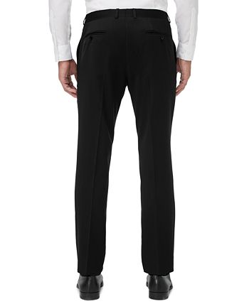 A|X Armani Exchange Men's Slim Fit Solid Suit Separate Pants Black Size 33X32