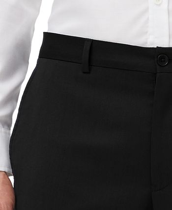 A|X Armani Exchange Men's Slim Fit Solid Suit Separate Pants Black Size 33X32