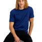 AX Armani Exchange Men's Crewneck Lettered Logo Short-Sleeve T-Shirt Blue Size M