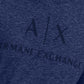A|X Armani Exchange Men's Logo Crewneck T-Shirt Blue Size Large