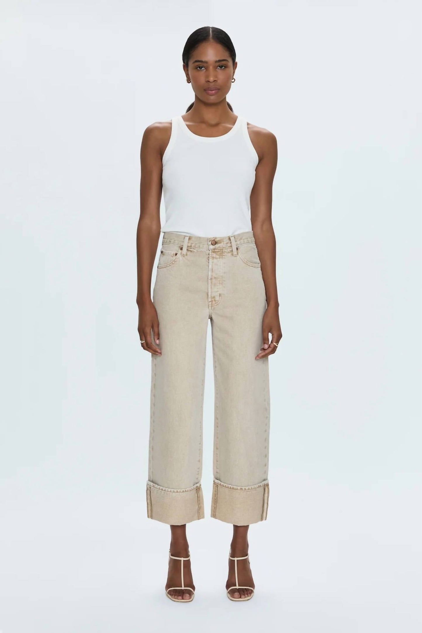 Pistola - Ryder High Rise Cuffed Straight Jeans