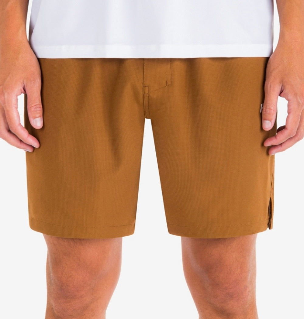 Hurley Men's Explore Dri Trek Ii Drawcord Shorts Brown Size XL