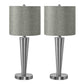 Contemporary Table Lamp Set of 2 with USB Port