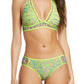 Becca Reveal Coral Halter Bikini Top Size M