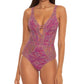 Becca Women's Mosaic Show & Tell One Piece Swimsuit Purple