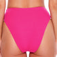 Becca Women's Pucker Up High Waist Bikini Pink