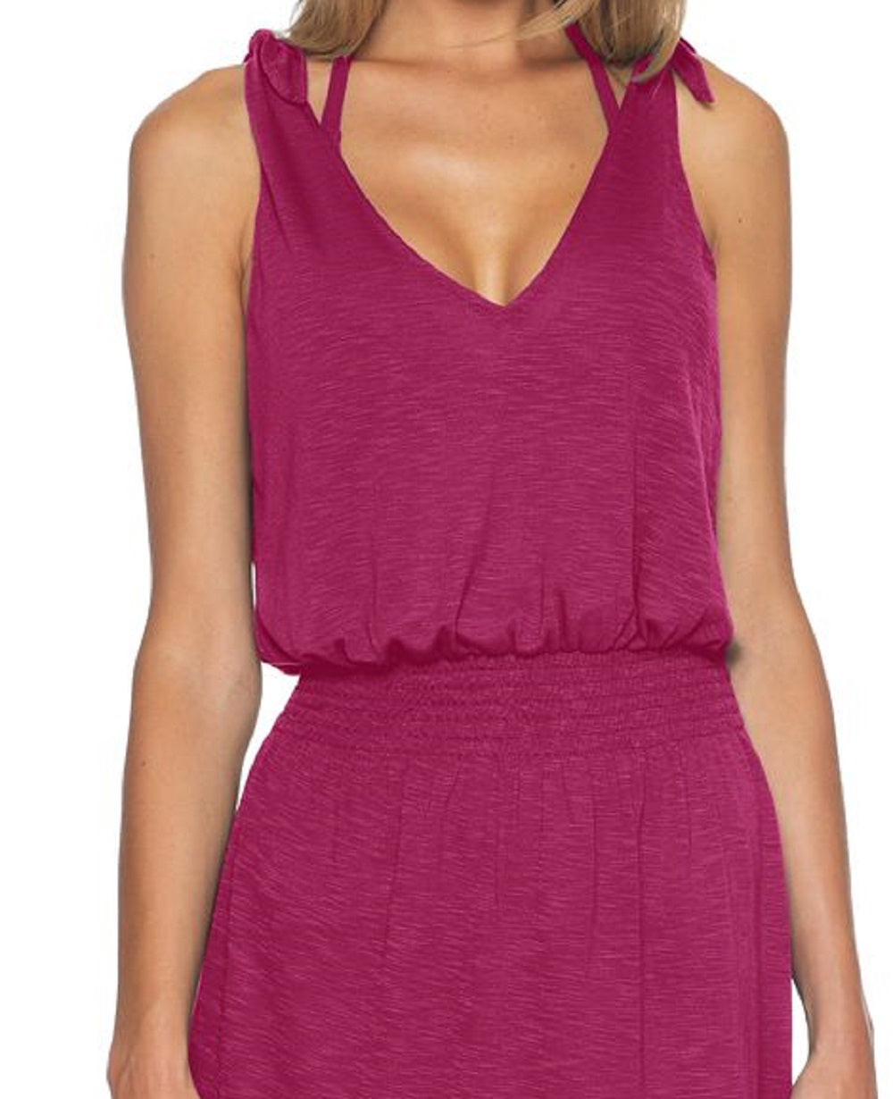 Becca Women's Breezy Cover Up Dress Red Size Medium