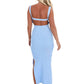 Mable - Open Invitation Ribbed Midi Dress
