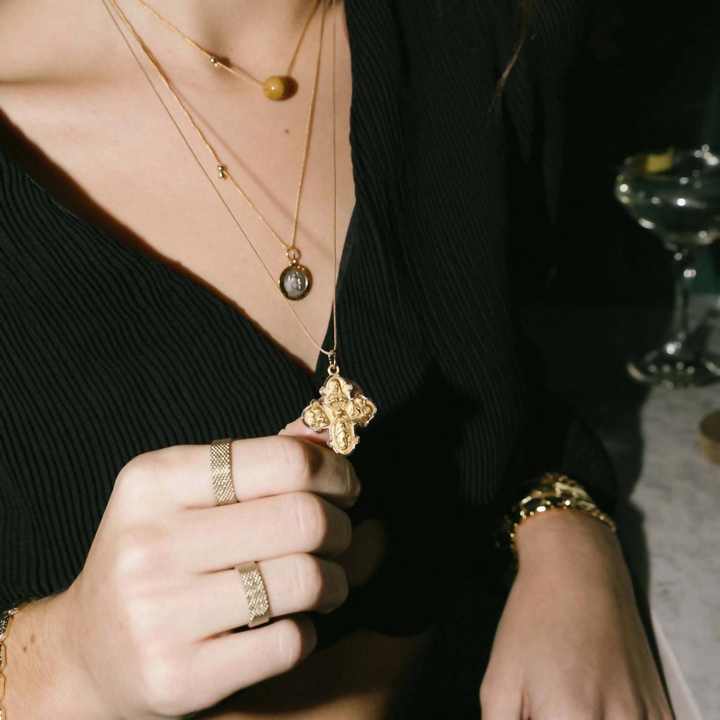 &Livy - 4-Way Cross Necklace