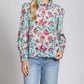 Apny - Puff Sleeve Blouse With Ruched Detail
