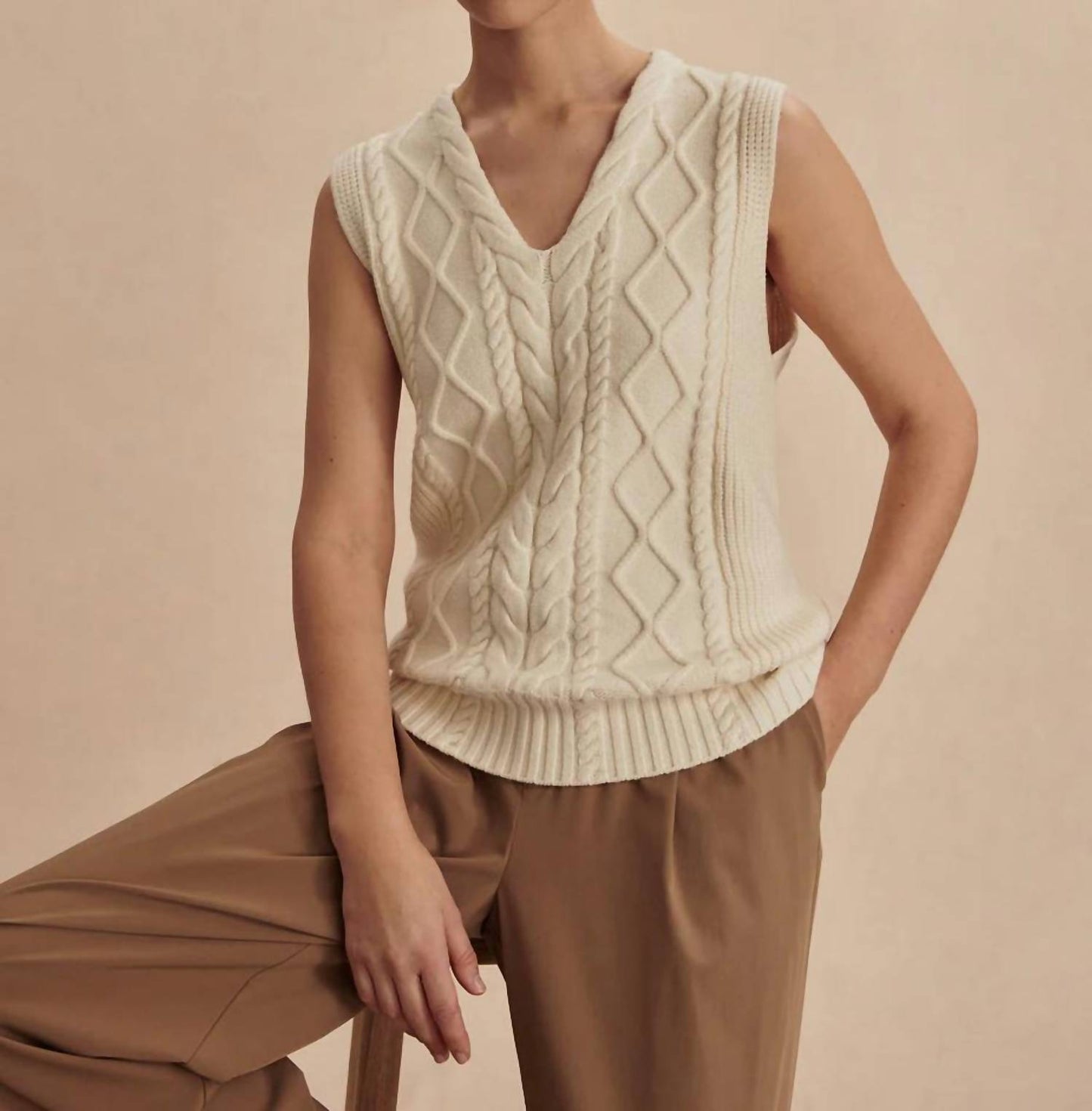Varley - Kay Cable Knit Vest