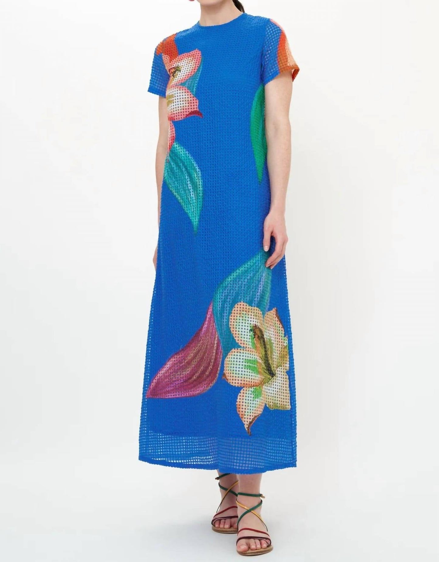 Oliphant - Short Sleeve Shift Maxi Dress