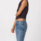 Amo - Denim Sleeveless Babe Tee