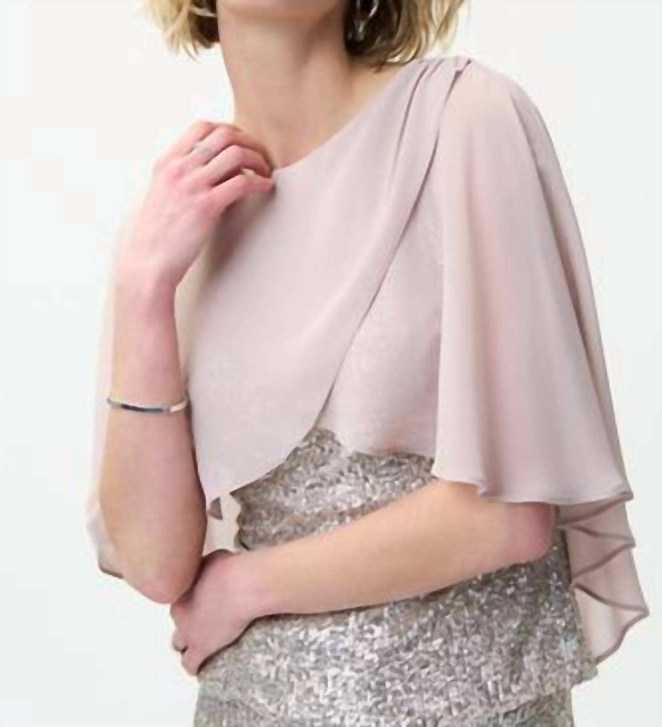 Joseph Ribkoff - Chiffon Sequin Top
