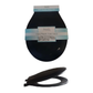 Hard Plastic Toilet Seat With Beveled Edges