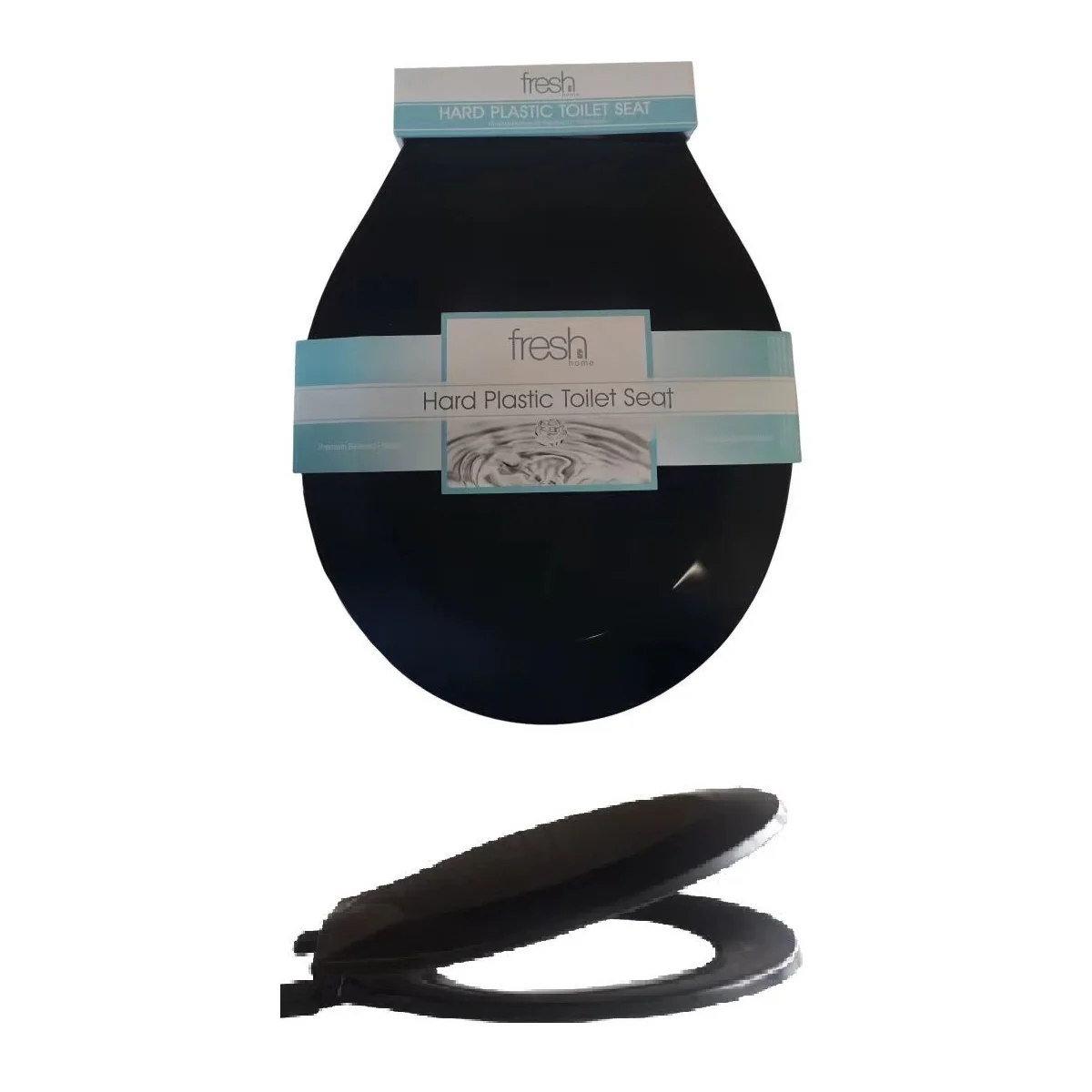 Hard Plastic Toilet Seat With Beveled Edges