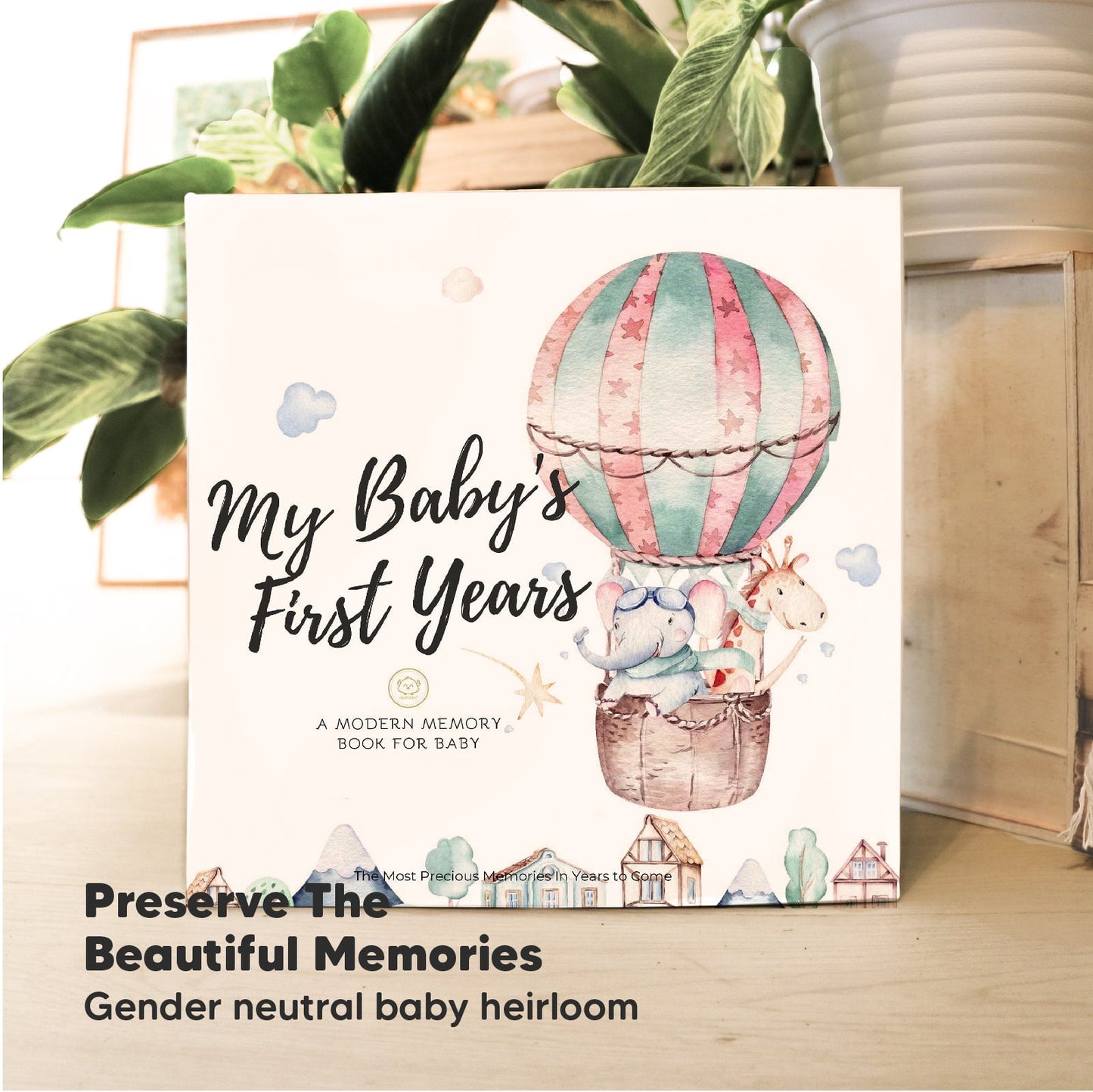 KeaBabies Baby Boy's and Girl's First Years Memory Book White Size Regular