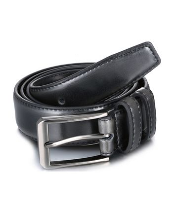 Gallery Seven Men's Genuine Leather Dress Belt Black Size 58