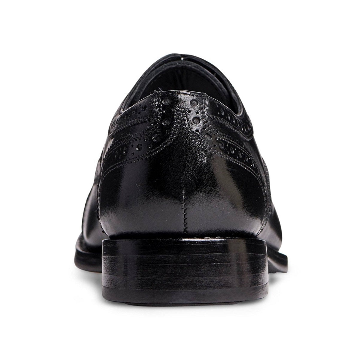 Anthony Veer Men's Ford Quarter Brogue Oxford Lace up Dress Shoe Black Size 10.5W