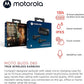 Motorola Moto Buds 085-ट्रू वायरलेस ब्लूटूथ ईयरबड्स जिसमें माइक्रोफ़ोन और USB-C चार्जिंग केस है - IPX5 जल प्रतिरोधी, स्मार्ट टच-कंट्रोल, हल्का आरामदायक-फिट, स्पष्ट ध्वनि और गहरा बेस - काला