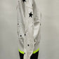 Aqua Women's Star Print Sweater Brown Size S