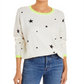 Aqua Women's Star Print Sweater Brown Size S