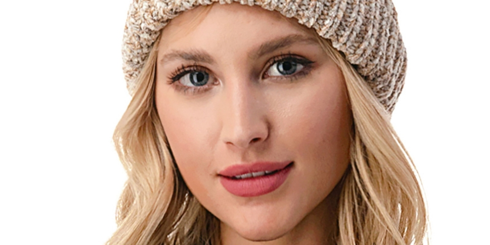 Marcus Adler Women's Ultra Soft Chenille Faux Pom Beanie Brown Size Regular