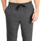 Natori Men's Plaid Drawstring Pajama Bottoms Black Size Large
