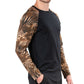 Natori Men's Animal Print Raglan T-Shirt Black Size X-Large