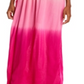 Tiare Hawaii Women's Cover Up Jasmine Ombre Maxi Dress Swim Pink Size Regular