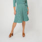 Leota Women's Faux Wrap Dress Green Size 3X