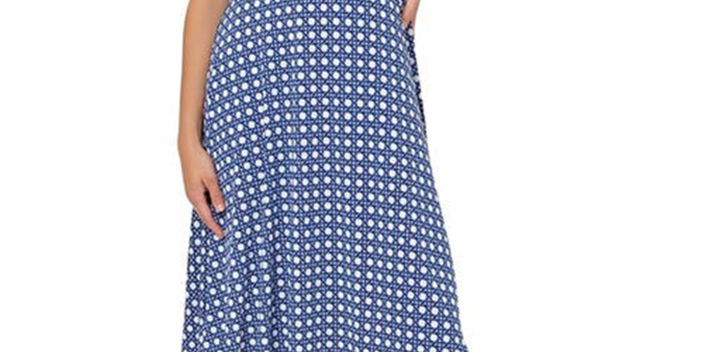 Leota Cindy Sleeveless Midi Dress in Bbwb - Bellwether Blue Size X-Large