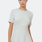Leota Women's Cameo Luxe Jacquard Mackenzie Dress White