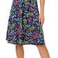 Leota Women's Sweetheart Faux Wrap Flutter Sleeve Dress Blue Size X-Large