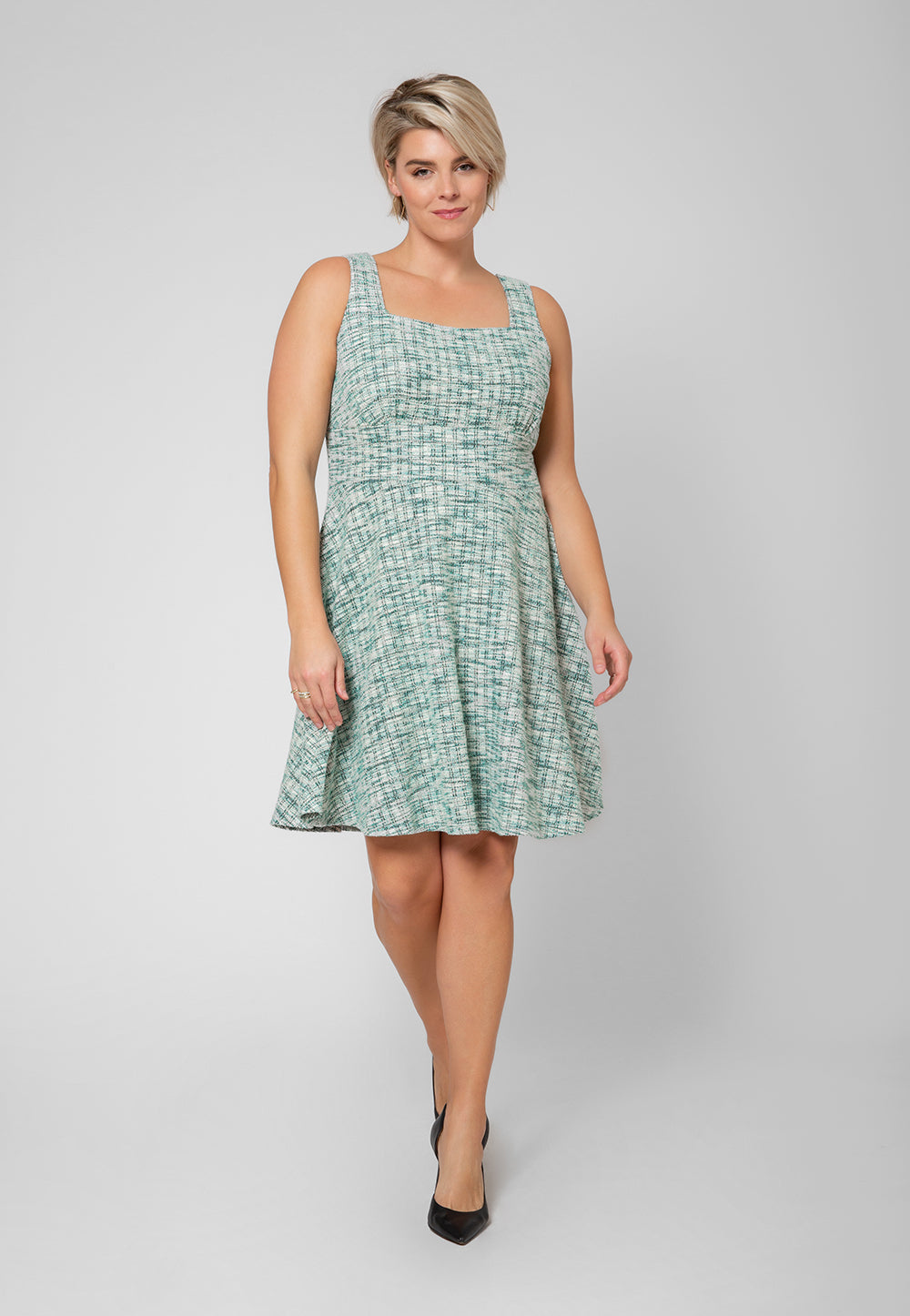 Leota Women's Ariana Dress in Green Multi Jacquard 2X Lord & Taylor Green Size 2XL