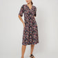 Leota Women's Short Sleeve Zoe Dress in Confetti Floral Multi